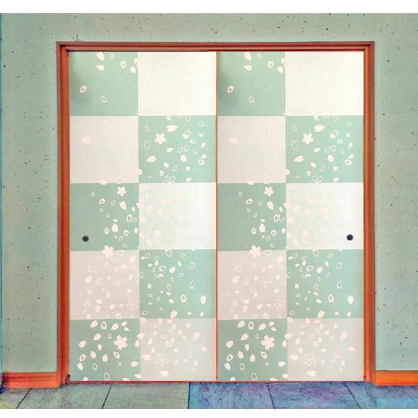 襖紙 ふすま紙 おしゃれ 和 モダン 洋風 壁紙 張替え 張り替え ふすま 桜 市松 ３ Sakuraitimatu3 和紙苑 通販 Yahoo ショッピング