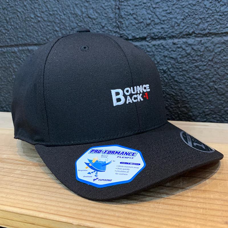 SHANK YOU! ゴルフ キャップ「Bounce Back」Black × Whit 0200065