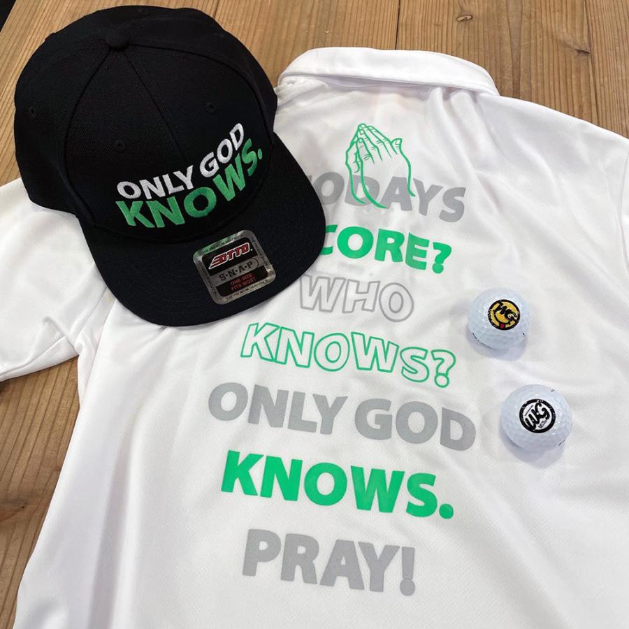 WG Polo Shirts ゴルフ ポロシャツ "ONLY GOD KNOWS" 白×黄緑 0300013 0300013WASISTOCKTS 通販 Yahoo!ショッピング