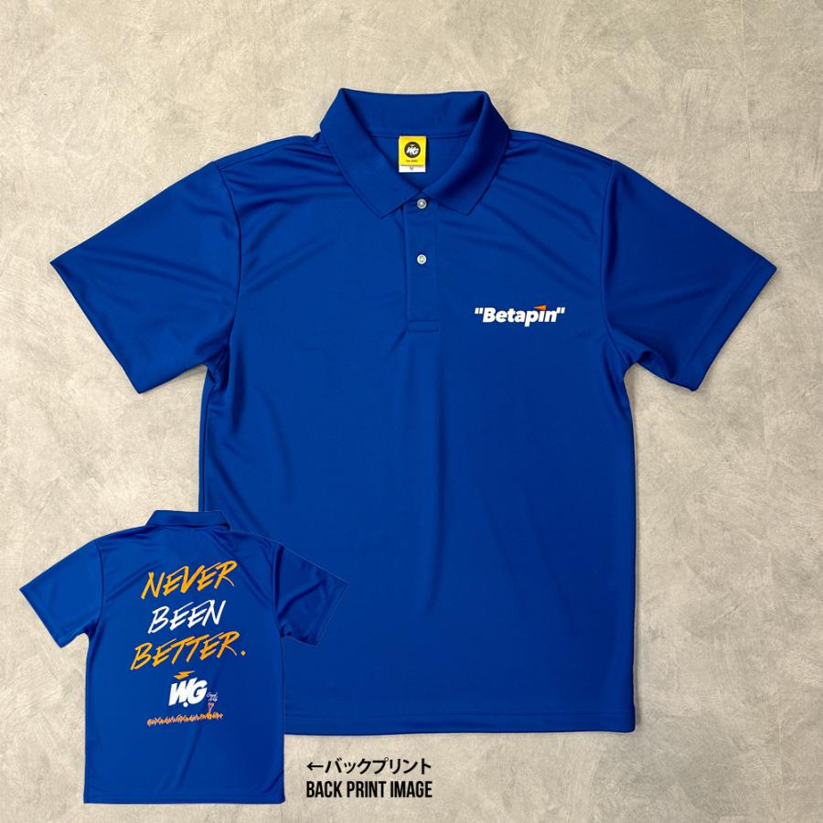 SALE 50%OFF】WG ゴルフ ポロシャツ ”NEVER BEEN BETTER” コバルト