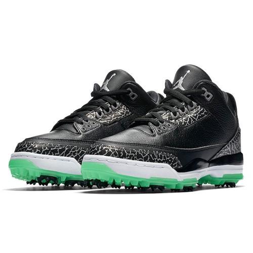 jordan 3 retro golf black green glow