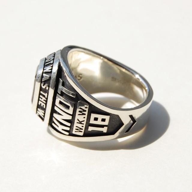 シルバーカレッジリング 9号〜18号｜WKW COLLEGE RING｜FA-101 |  | 03