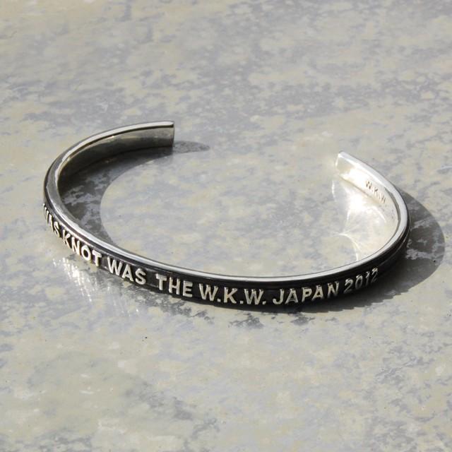 シルバーネームバングル｜W.K.W. NAME BANGLE｜FA-105 : WAS KNOT WAS