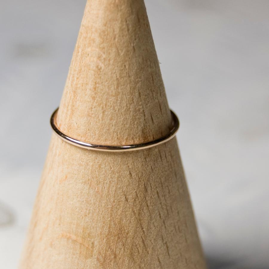 PGPピンクゴールドプレーンリング 1.0mm幅 鏡面 3号〜27号｜WKS PGP PLANE RING 1.0 bs mirror｜FA-421 |  | 01