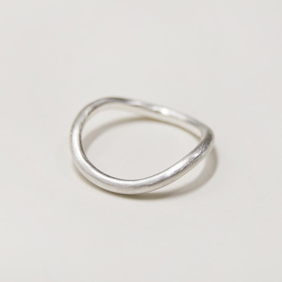 シルバーウェーブプレーンリング 2.0mm幅 つや消し 3号〜27号｜WKS WAVE PLANE RING 2.0 sv matte｜FA-545 |  | 03