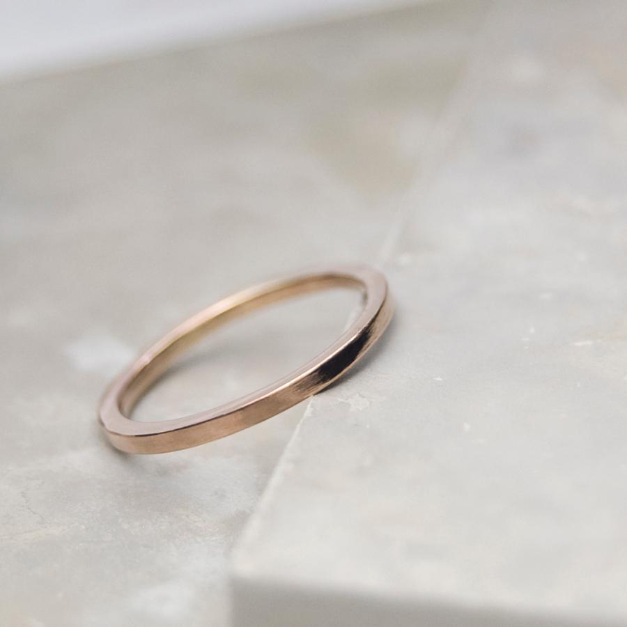 PGPピンクゴールドフラットリング 1.5mm幅 鏡面 3号〜27号｜WKH PGP FLAT RING 1.5 bs gloss｜FA-697 |  | 02