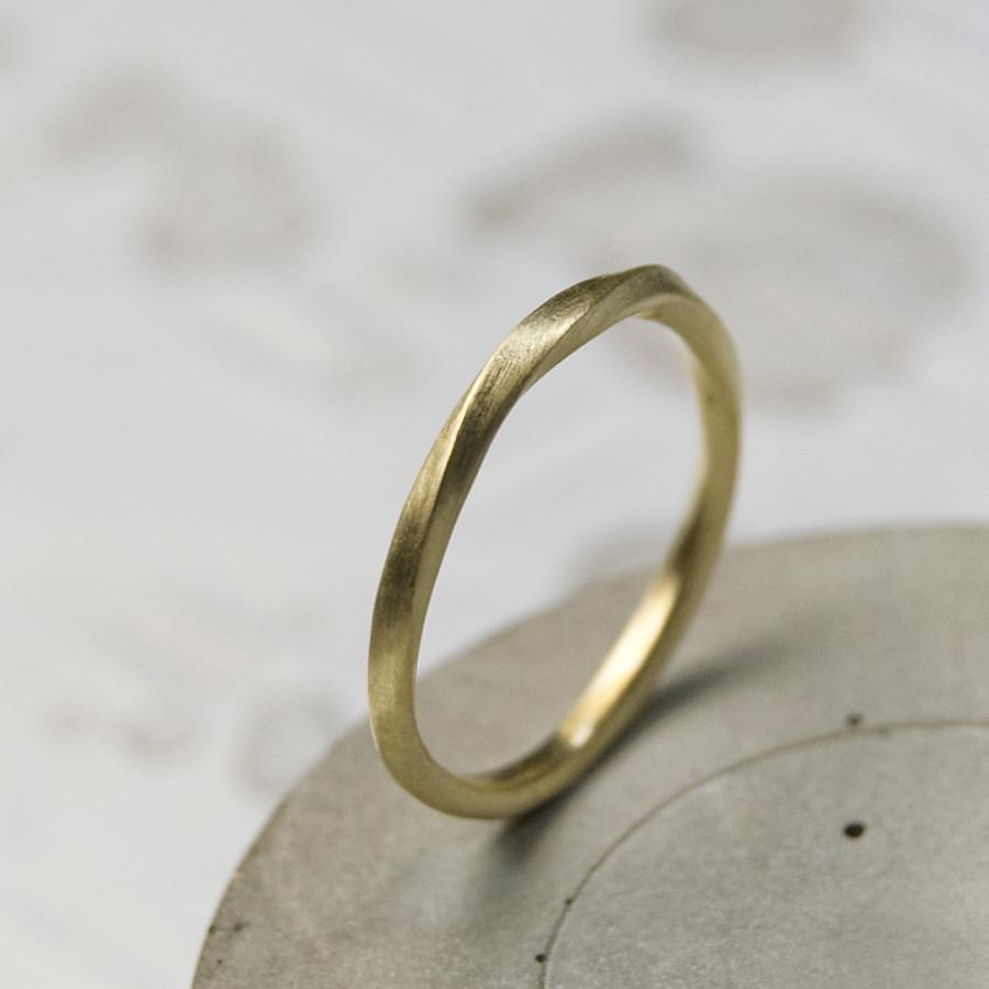 真鍮ツイストリング 1.5mm幅 つや消し 3号〜27号｜WKH TWIST RING 1.5 bs matte｜FA-704 | 