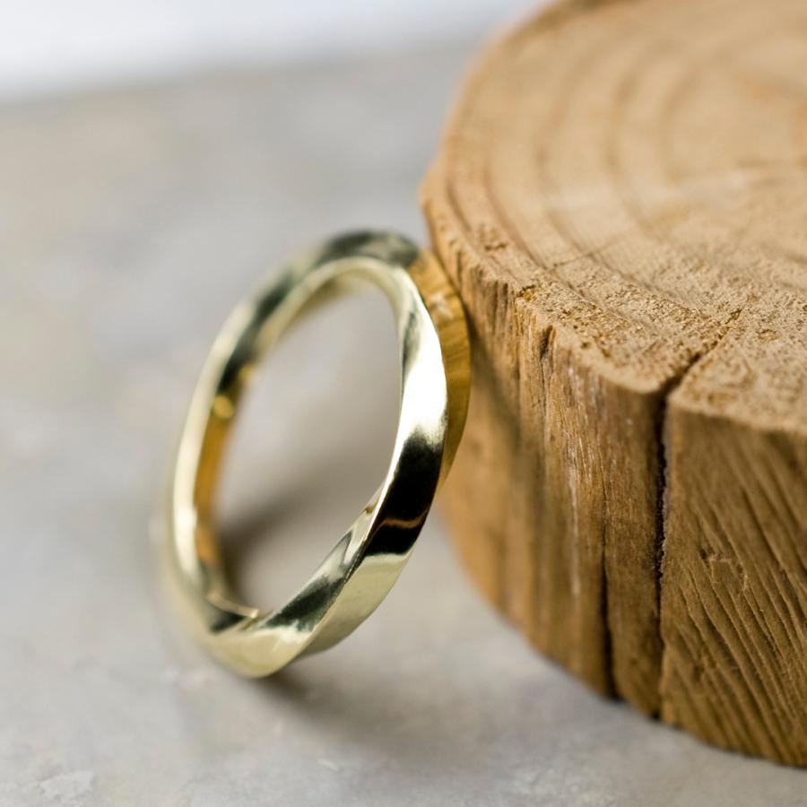 真鍮スクエアツイストリング 2.5mm幅 鏡面 3号〜27号｜WKH SQUARE TWIST RING 2.5 bs gloss｜FA-784 |  | 02