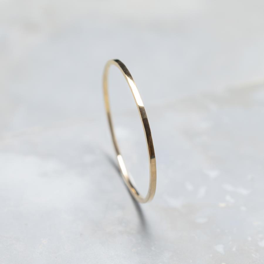 K24GPゴールドフラットリング 0.8mm幅 鏡面 3号〜27号｜WKH K24GP FLAT RING 0.8 bs gloss｜FA-993 | 