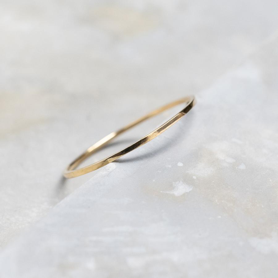 K24GPゴールドフラットリング 0.8mm幅 鏡面 3号〜27号｜WKH K24GP FLAT RING 0.8 bs gloss｜FA-993 |  | 01