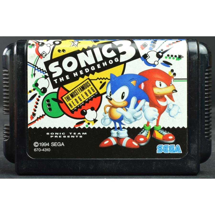 【中古】 MD ソニック・ザ・ヘッジホッグ ３ ソフトのみ メガドライブ SONIC｜wasou-marron