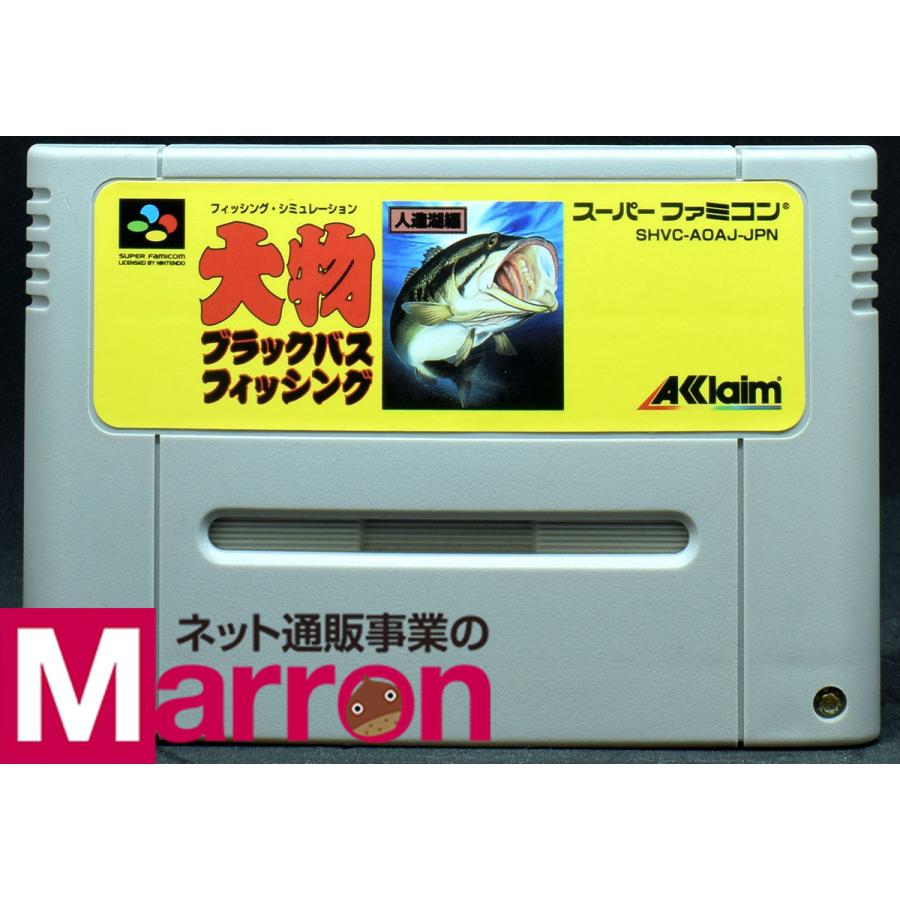 大物 ブラックバス フィッシィング　スーパーファミコンソフト 中古】 SFC 大物 ブラックバス フィッシング ソフトのみ