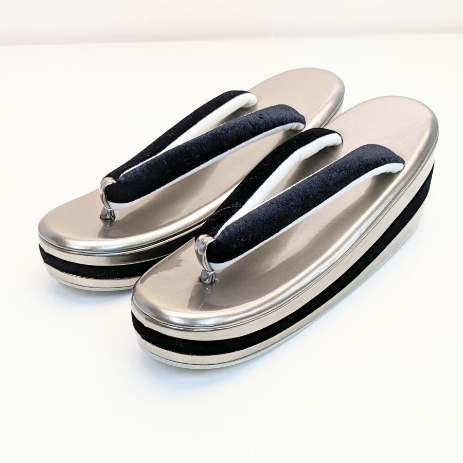 ベロア 3枚芯 ハイヒール 草履バッグ セット グレー×ブラック w64-1 ベロア 3枚芯 ハイヒール 草履バッグ セット グレー×ブラック w64-1