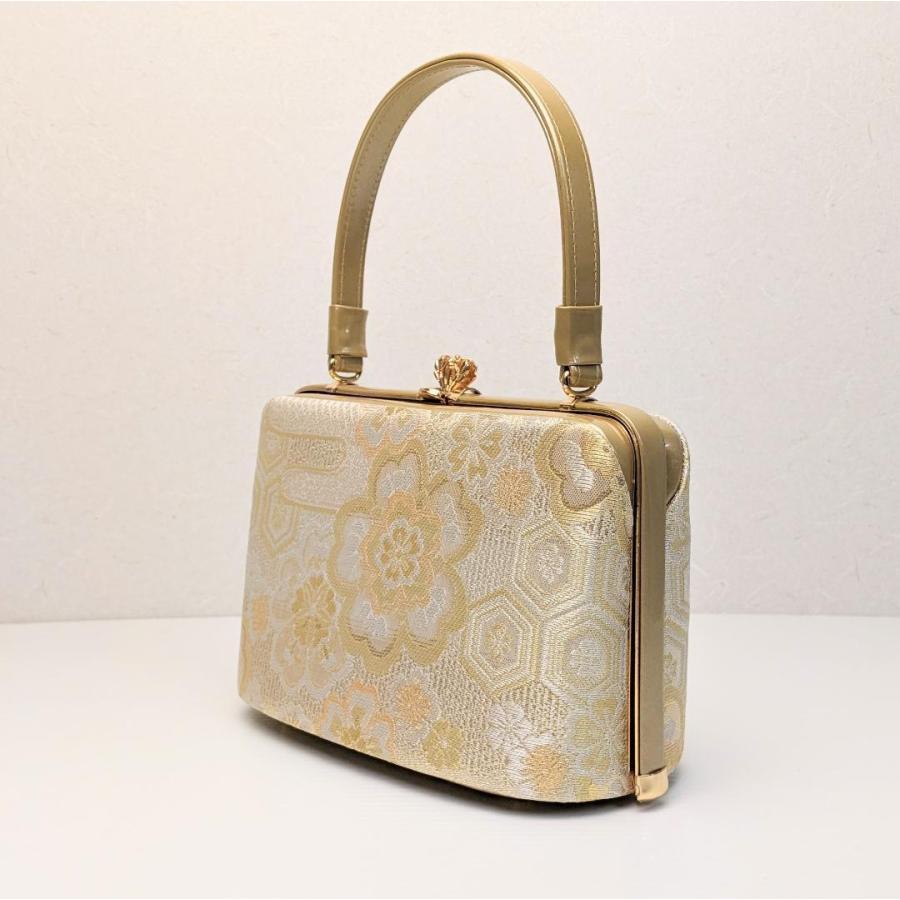 草履バッグセット フォーマル 振袖 古典 帯地 ゴールド フリーサイズ uz9