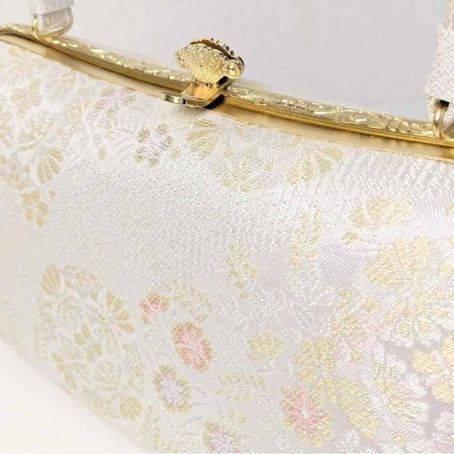 紗織 ブランド 草履 バッグ セット 帯地 フォーマル Lサイズ 紗織 ブランド 草履 バッグ セット 帯地 シルバー フォーマル L