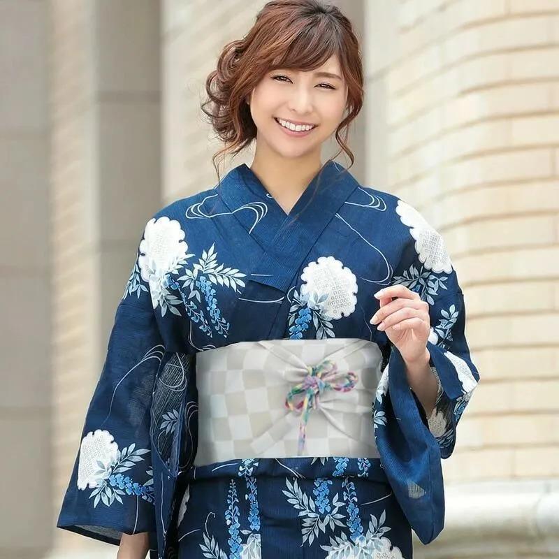 綿麻】浴衣 単品 紺 ネイビー 雪輪 藤 フリーサイズ レディース 綿麻】浴衣 単品 紺 ネイビー 雪輪 藤 フリーサイズ レディース