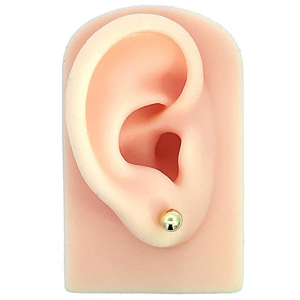 新品　K18 　丸玉　ボールピアス　約6mm 丸玉ピアス 6mm ボールピアス K18 スタッドピアス 18金 プレゼント