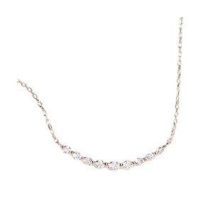 ネックレス ダイヤモンドラインネックレス 0.2カラット K18 YG/WG/PG レディース 女性 おしゃれ シンプル 4月 誕生石 プレゼント 爆買の画像