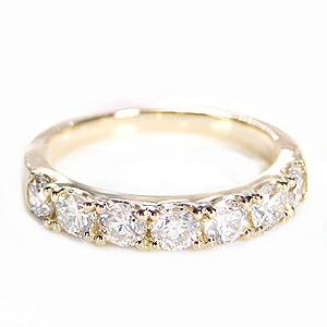 指輪 リング エタニティ 1.00カラット ダイヤモンドリング 18k ハーフ