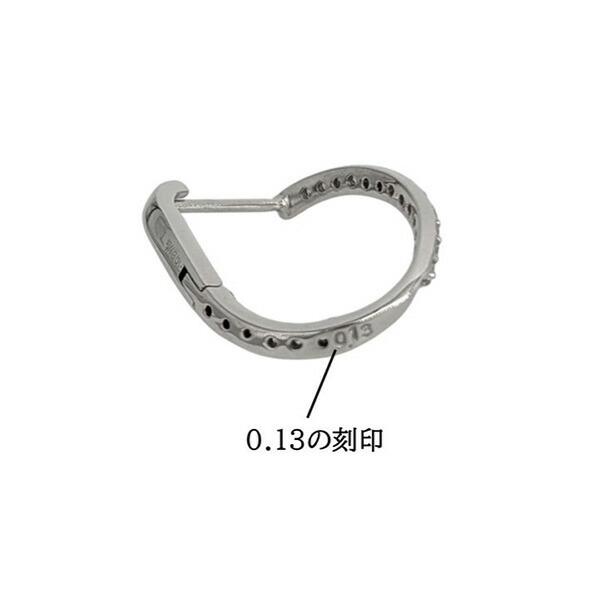 ダイヤモンド K18WG ピアス 爆買の画像