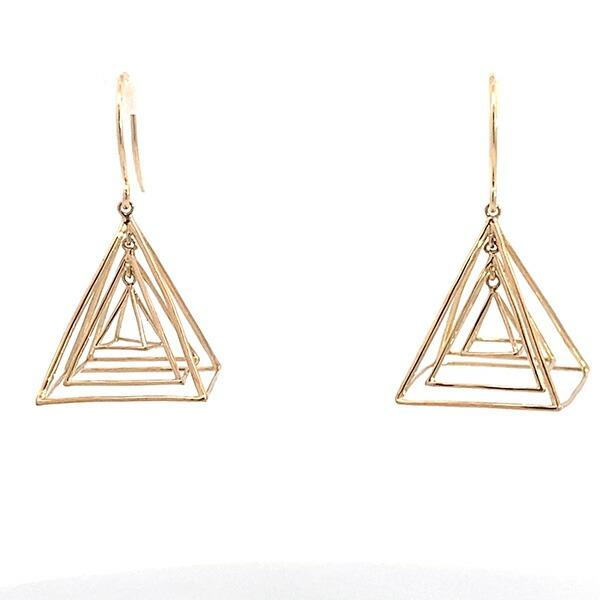 ピアス 18K トライアングル 爆買の画像