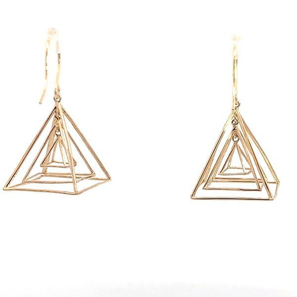 ピアス 18K トライアングル 爆買の画像