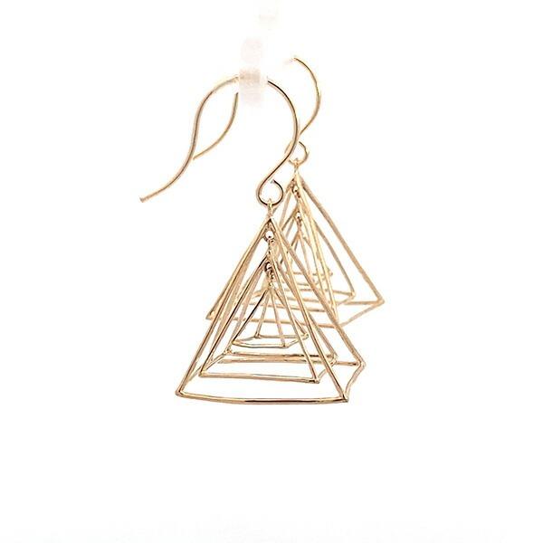 ピアス 18K トライアングル 爆買の画像