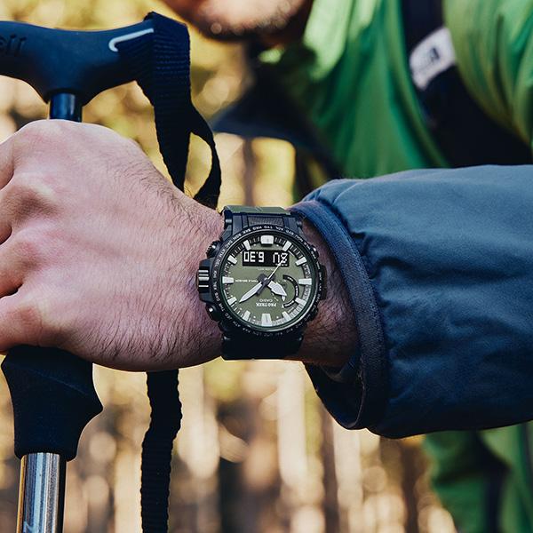 PROTREK プロトレック CASIO カシオ SPORTS 山 クライマーライン グリーン PRW-61Y-3JF メンズ 腕時計 国内正規品 送料無料 爆買の画像