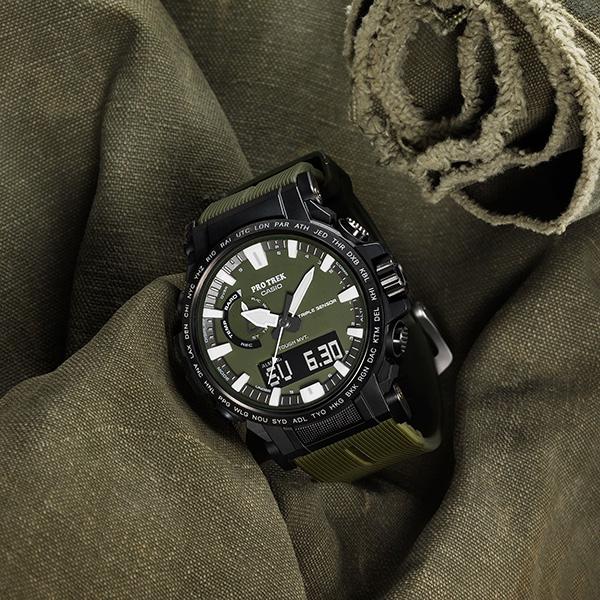 PROTREK プロトレック CASIO カシオ SPORTS 山 クライマーライン グリーン PRW-61Y-3JF メンズ 腕時計 国内正規品 送料無料 爆買の画像