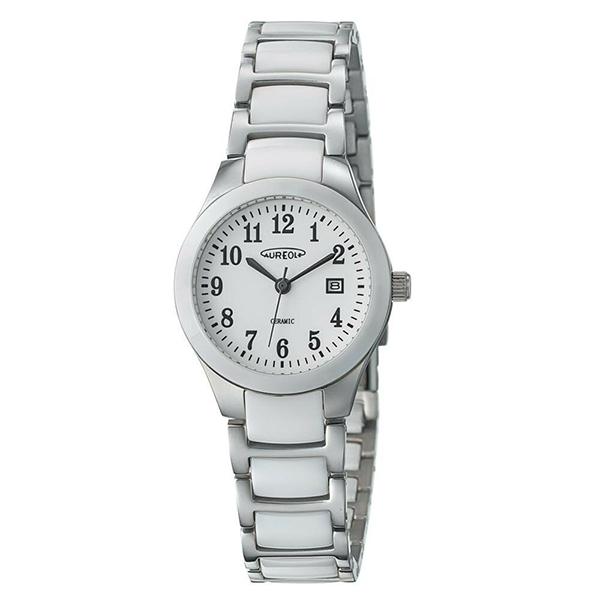 AUREOLE オレオール 白文字盤 SW-611L-03 レディース 腕時計 国内正規品