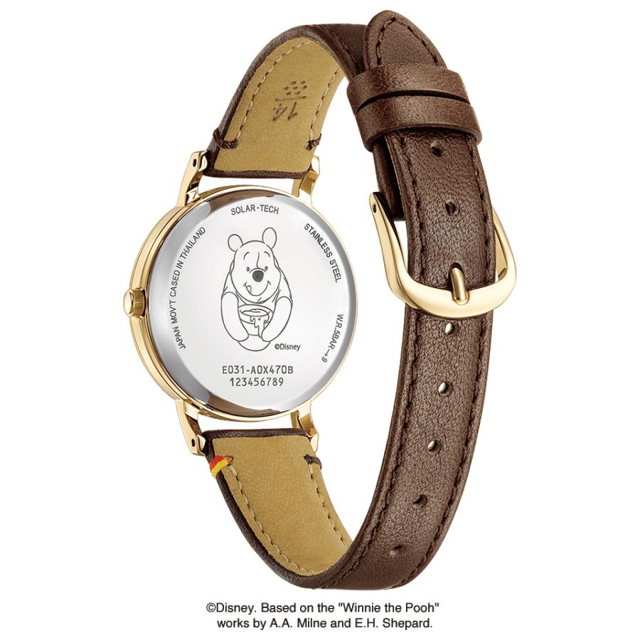 KP5-123-90 CITIZEN シチズン wicca ウィッカ ソーラーテック Disney  くまのプーさん レディース 腕時計 国内正規品 送料無料の画像