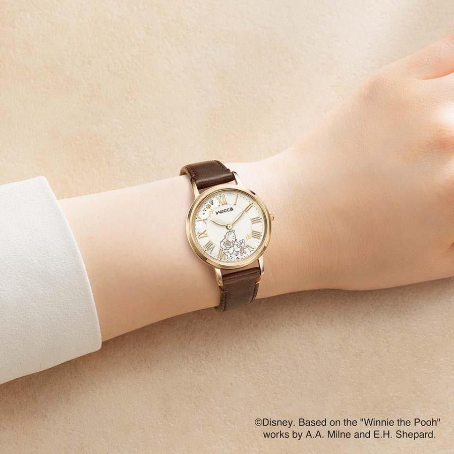 KP5-123-90 CITIZEN シチズン wicca ウィッカ ソーラーテック Disney  くまのプーさん レディース 腕時計 国内正規品 送料無料の画像