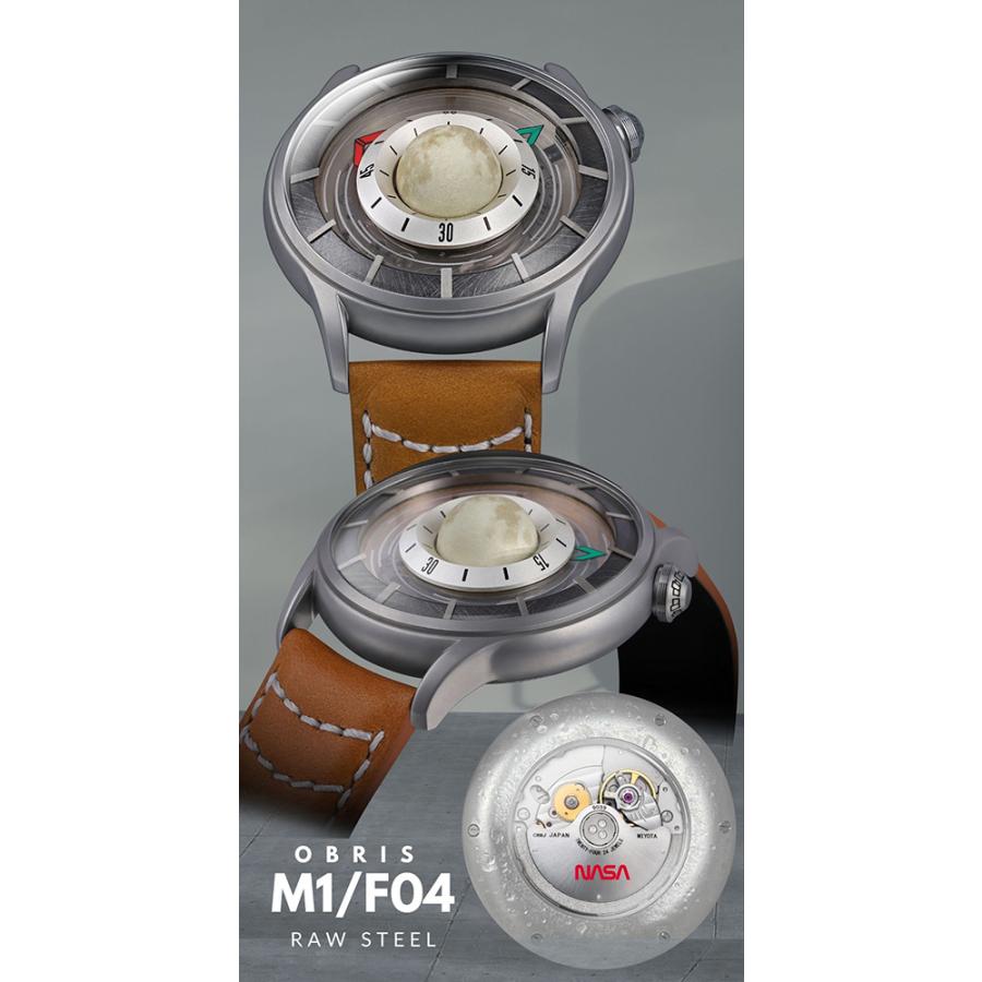 OVD NASA FULLMOON Full Moon M1/F04 月 ムーン 満月 宇宙 本革 グレー ベージュ NASA公認 蓄光 マイクロブランド 香港 国内唯一取扱店の画像
