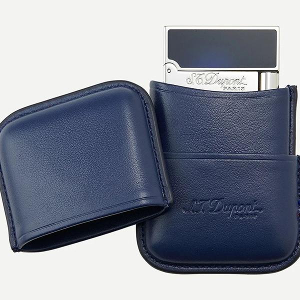 S.T. Dupont ライン2専用ケース付き ラインD 「ライン2」ライターケース ブルー | S.T. Dupont