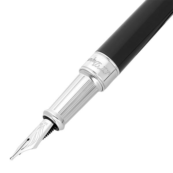 S.T. Dupont 万年筆 ペン先18K 750 エステーデュポン ブラック