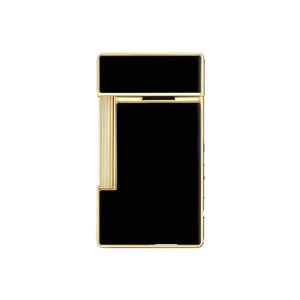S.T.DUPONT エス・テー・デュポン SLIMMY 028222 スリミー ブラック ゴールド ガスライター 国内正規品 送料無料 爆買の画像