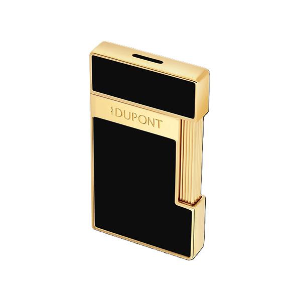 S.T.DUPONT エス・テー・デュポン SLIMMY 028222 スリミー ブラック ゴールド ガスライター 国内正規品 送料無料 爆買の画像