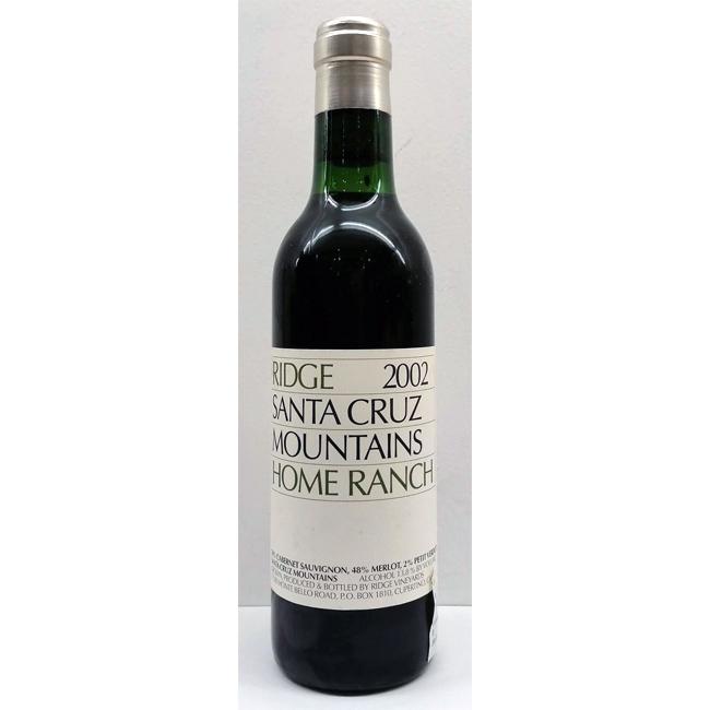 リッジカリフォルニアサンタクルーズマウンテンズ2002 年赤ワイン