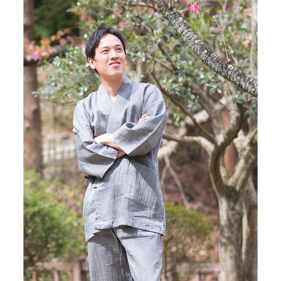 【新品】浴衣セット　 近江ちぢみ 本麻　日本製　高級　大人洗える　夏着物　単衣 楽天市場】浴衣 メンズ 夏着物 近江ちぢみ本麻 グレー S～3L
