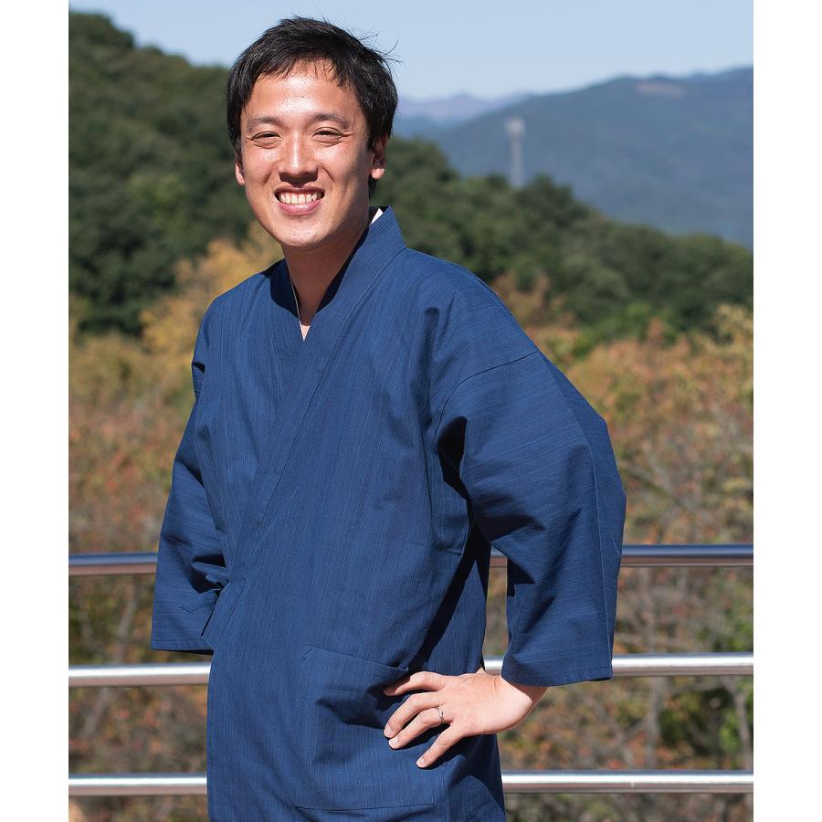 2005 作務衣 日本製 武州正藍染作務衣 IKSUGATA  春夏秋の画像
