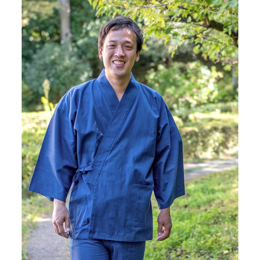 2005 作務衣 日本製 武州正藍染作務衣 IKSUGATA  春夏秋の画像