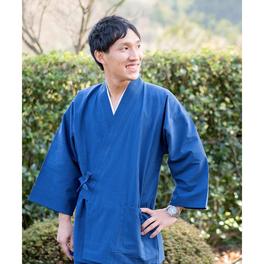 2005 作務衣 日本製 武州正藍染作務衣 IKSUGATA  春夏秋の画像
