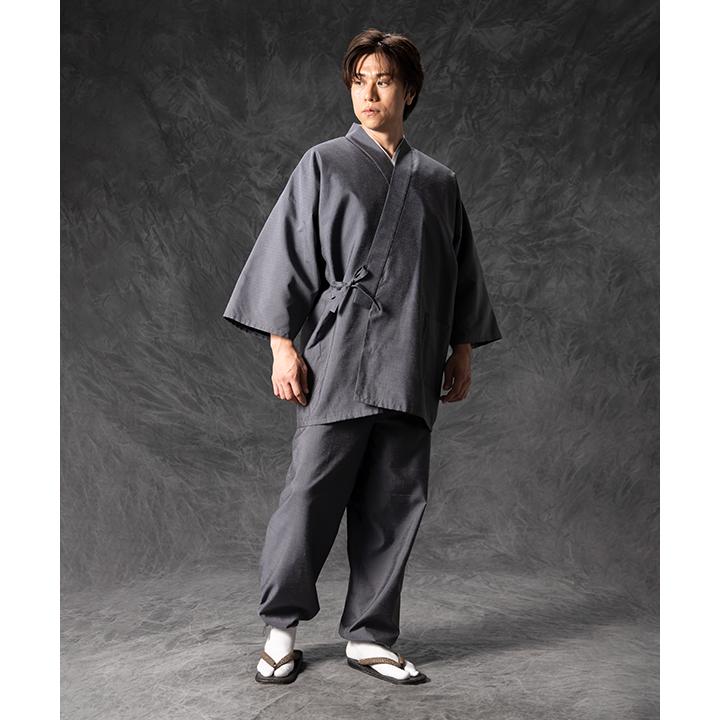 8006 桐生織 正絹作務衣（総裏） 和粋庵 日本製の画像