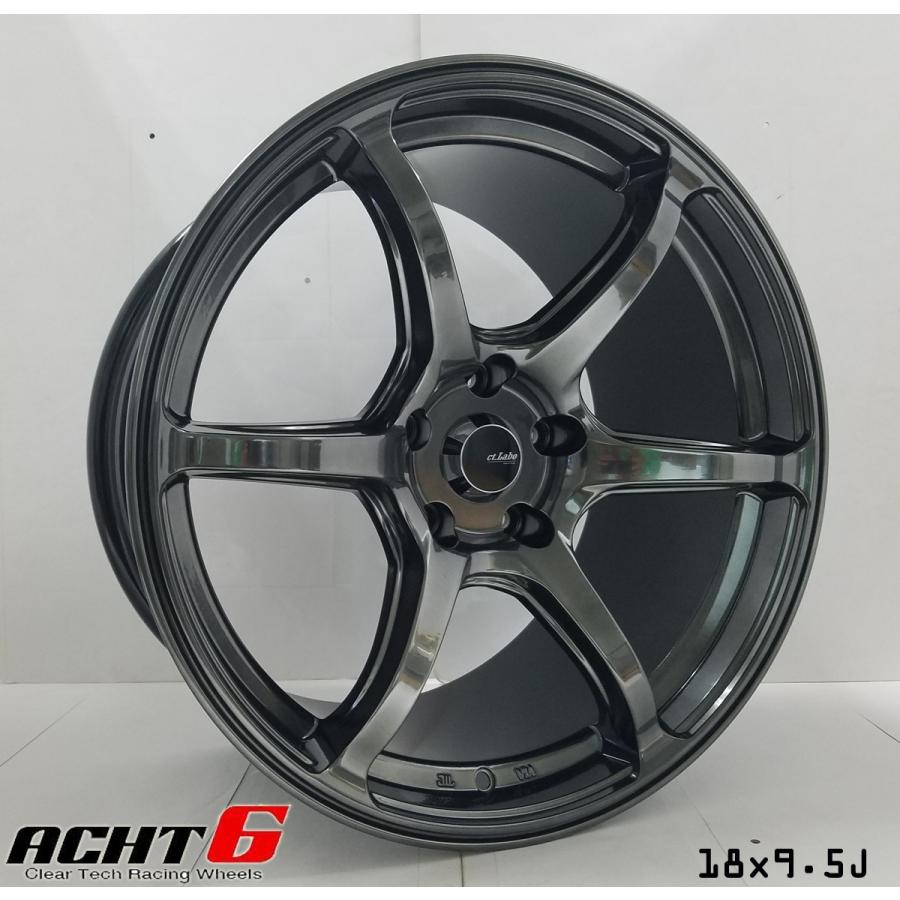 CT-labo Acht-6 18×9.5 +45 100-5H ホイールのみ1本から※複数本対応