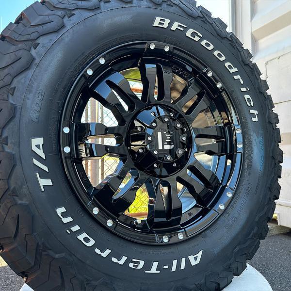 BFグッドリッチ - 厚地の外套どろ除け用 LEXXEL Balano 地びたクルーザー 250 ランクル250 17in オールテレン KO2 265/70R17 白いこと水茎の跡 タイア銀輪