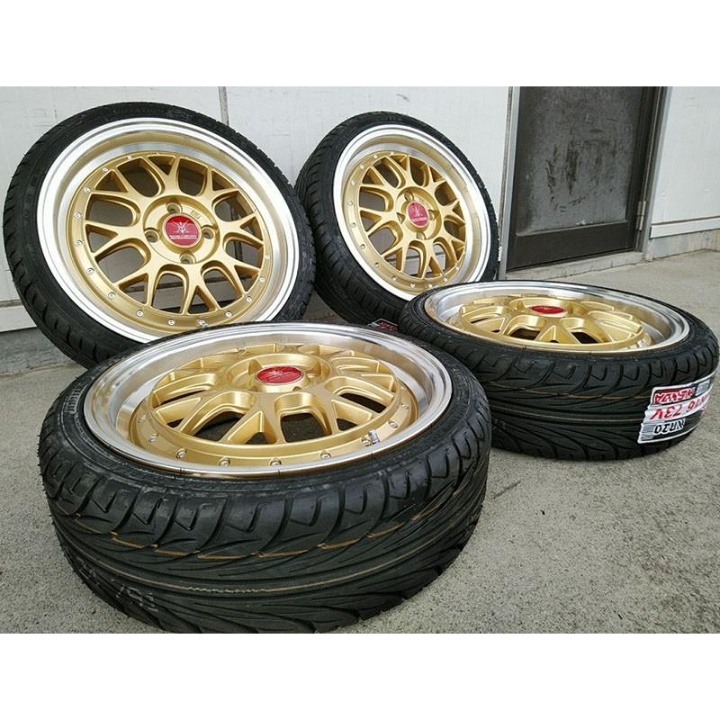 軽用 タイヤホイール 新品4本セット 16インチ BD00 メッシュ ゴールドポリッシュ KENDA KR20 165/40R16 サイズ選べる！｜wat2｜02