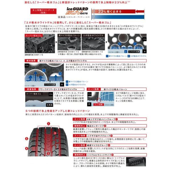 車検対応 スタッドレス 200系 ハイエース レジアスエース Bounty Collection BD12 ヨコハマ アイスガード SUV G075 215/65R16 109/107R 16インチ 1台分の画像