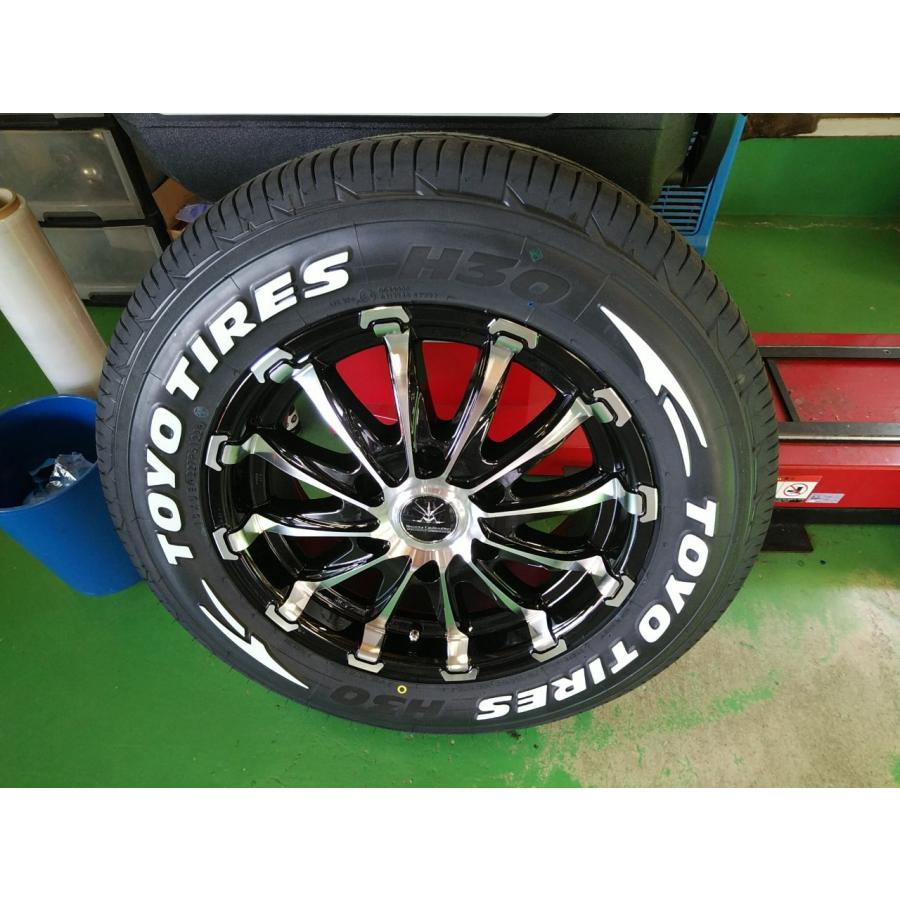 車検対応 200系ハイエース タイヤホイールセット TOYO H30 215/65R16 16インチ BD12 新品 4本セットの画像