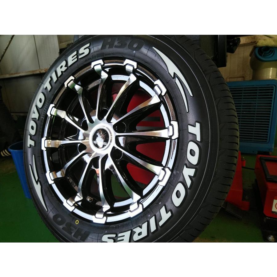 車検対応 200系ハイエース タイヤホイールセット TOYO H30 215/65R16 16インチ BD12 新品 4本セットの画像