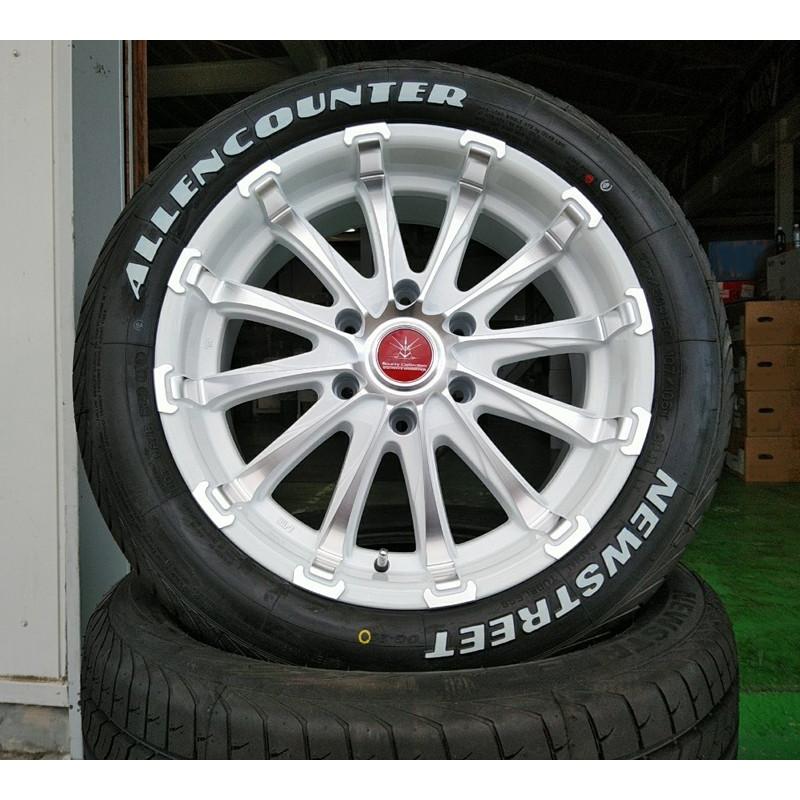 ハイエース 200系 タイヤホイール 18インチ 新品4本セット 車検対応 BD12 ＆ ALLENCOUNTER 225/50R18 107/105T